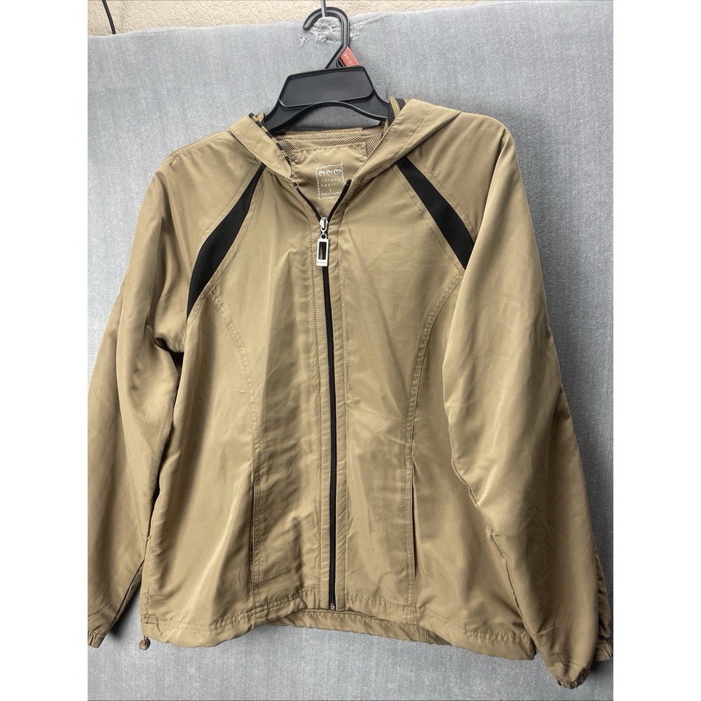 Three Hearts Women Brown L  Full Zip Long Sleeve Jacket Coat